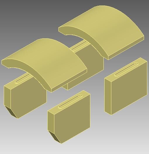 Ķieģeļu komplekts PV 100c/d (6 gab.)
